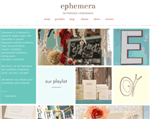 Tablet Screenshot of ephemeradesign.com